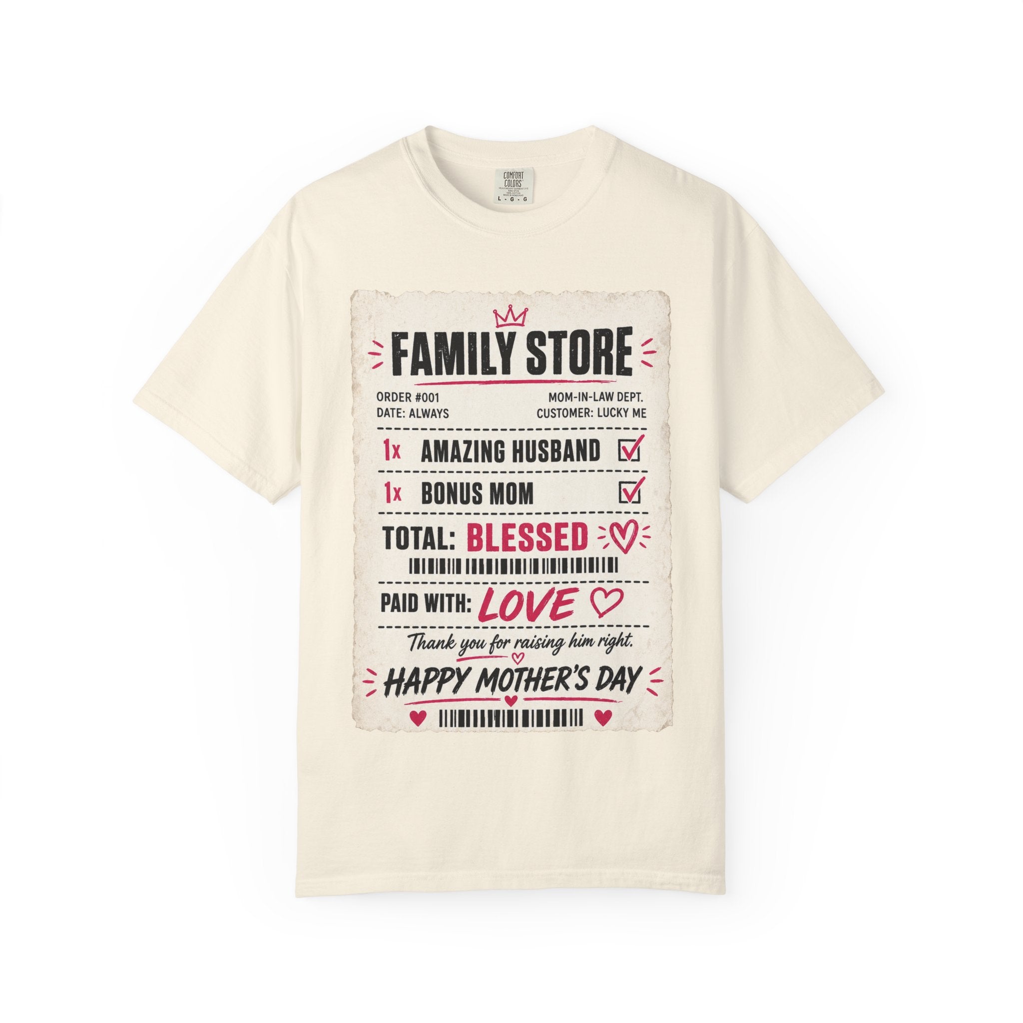 Mother In Law Day 'Family Store' T-Shirt — Blessed Bonus Mom & Amazing Husband Gift
