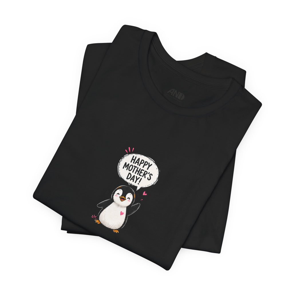 Mother’s Day Penguin Tee — “Happy Mother’s Day” Cute Mom & Chicks Shirt
