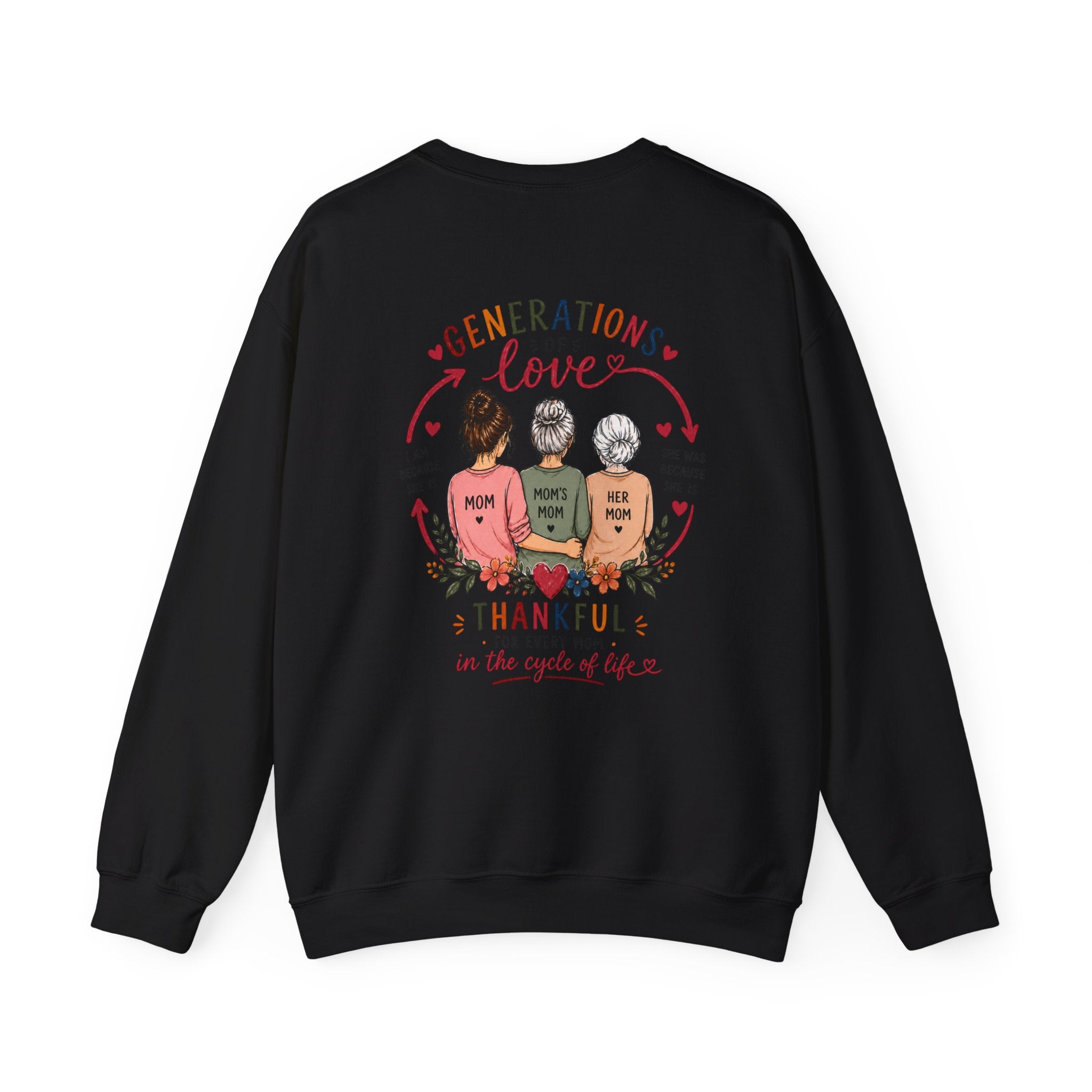 Generation Love Sweatshirt – "Mom, Mama, Nonna" Multigenerational Mother's Day Crewneck