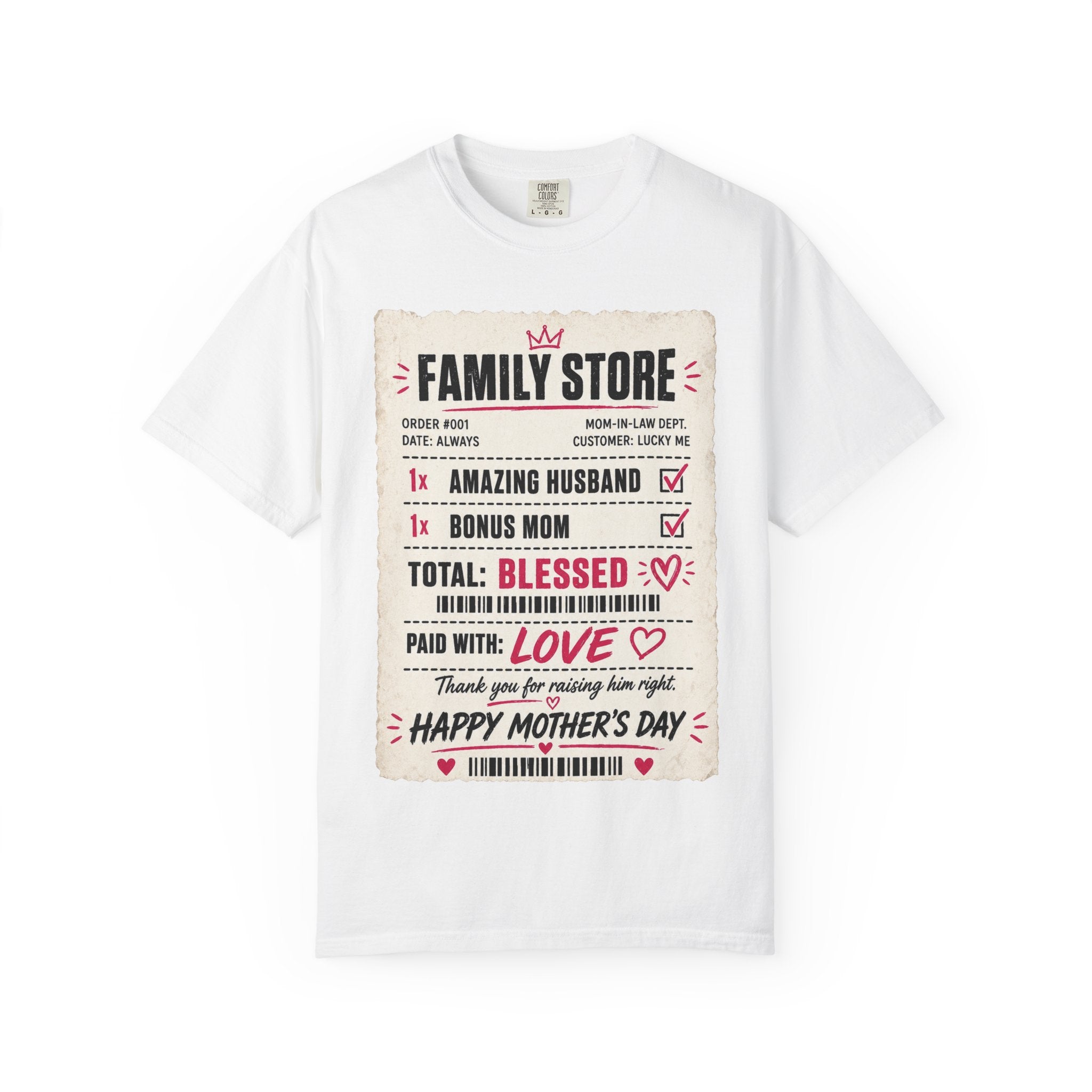 Mother In Law Day 'Family Store' T-Shirt — Blessed Bonus Mom & Amazing Husband Gift