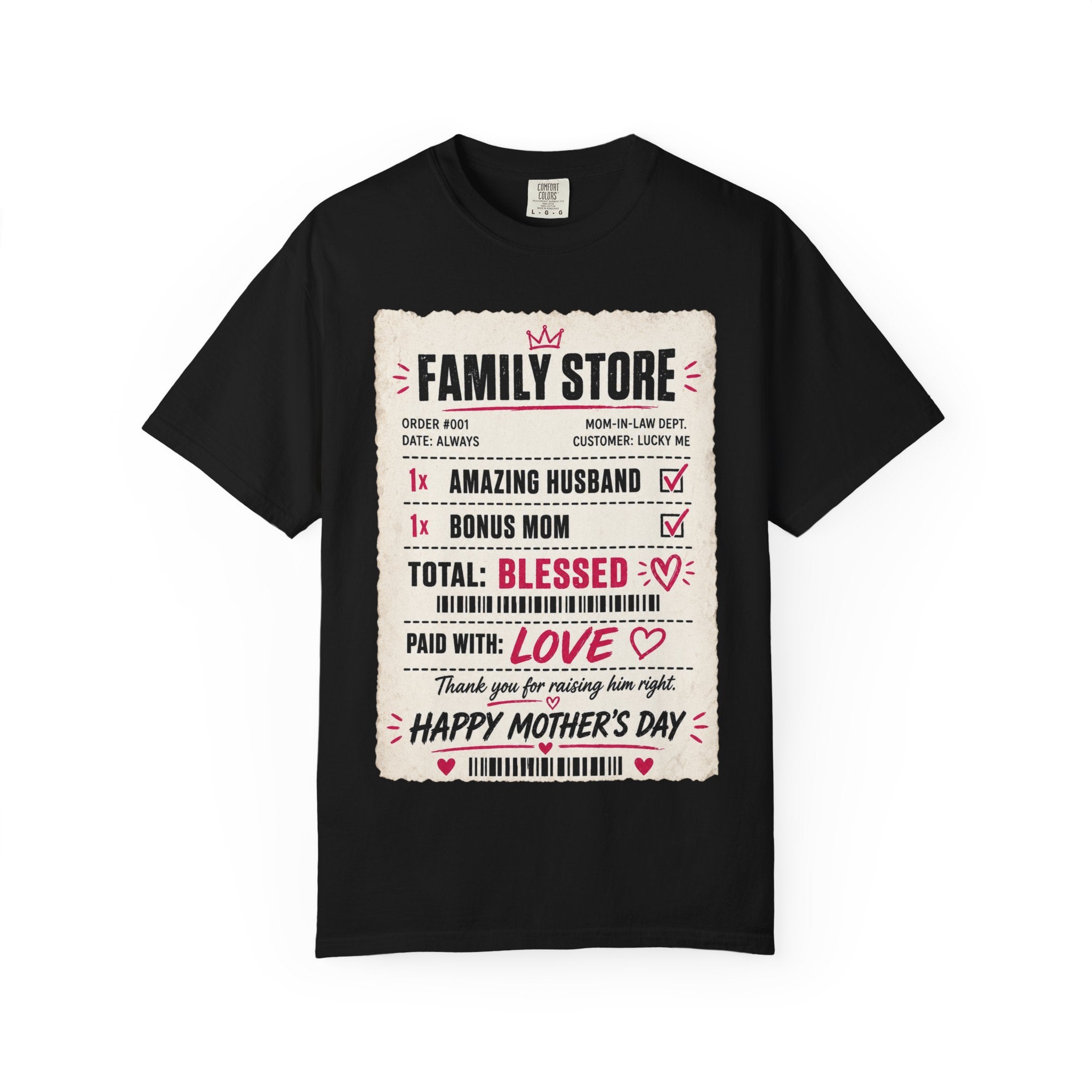 Mother In Law Day 'Family Store' T-Shirt — Blessed Bonus Mom & Amazing Husband Gift