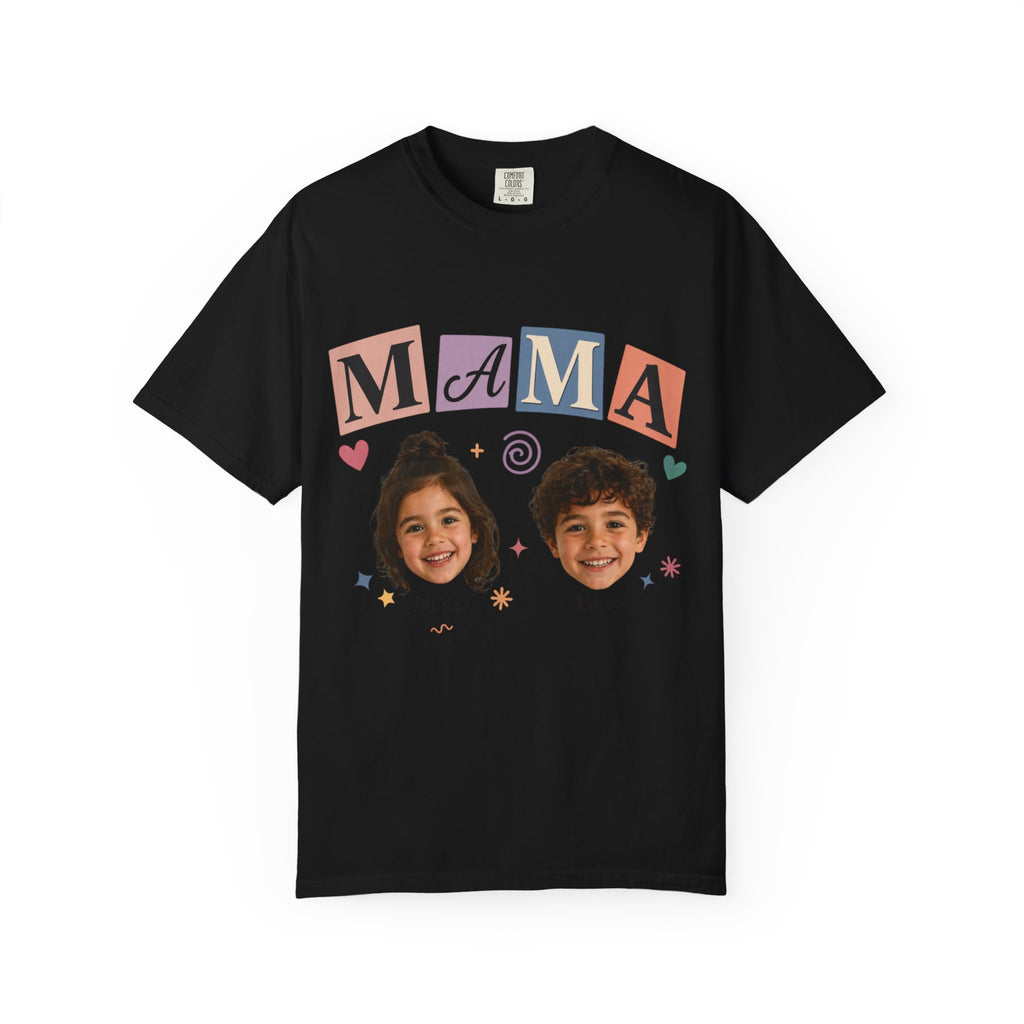 CUSTOM KIDS FACE MAMA TEE
