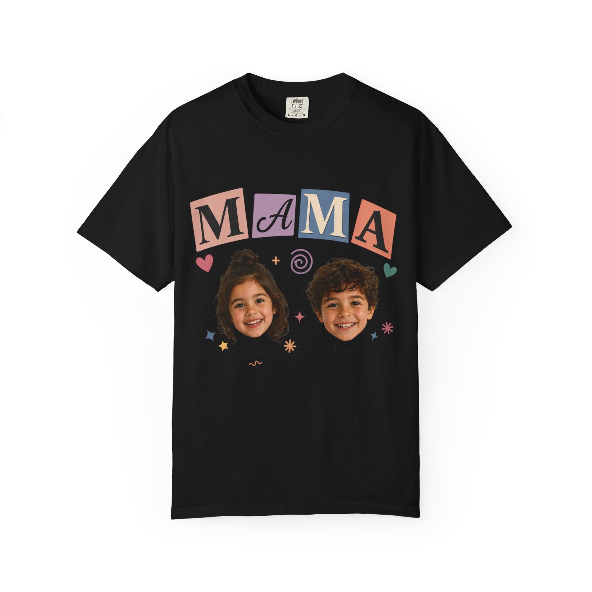 CUSTOM KIDS FACE MAMA TEE