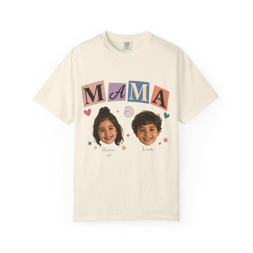CUSTOM KIDS FACE MAMA TEE