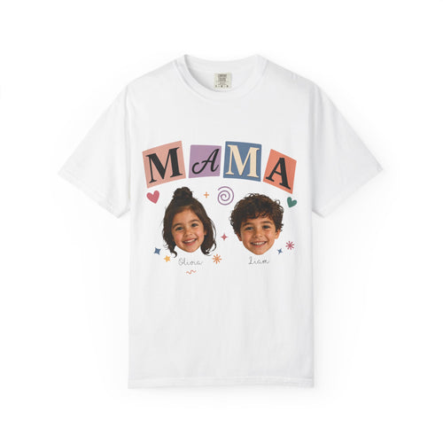 CUSTOM KIDS FACE MAMA TEE